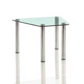 Zig Zag Angled Glass Table