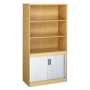 System Combination Bookcase with Tambour Cupboard