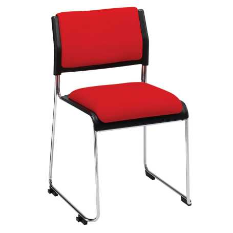 Stacking Chair with Upholstered Seat & Back 