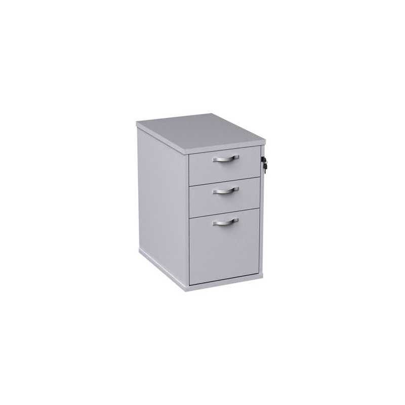 3 Drawer Desk High Pedestal