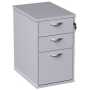 Modern 3 Drawer Desk High Pedestal