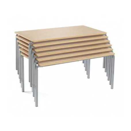 Rectangular Classroom Tables, Slide Stacking