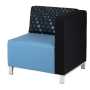 PN1AL Single seat modular reception seat with Left arm