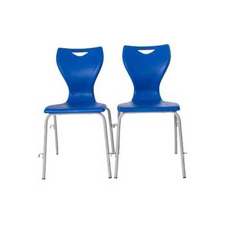 EN12  4 Leg Classroom Chair with Linking Frame