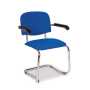 E3 versatile cantilever chair with large rounded back