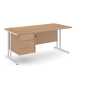 Maestro 25 Straight Desk with Pedestal