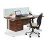 Maestro 25 Straight Desk with Pedestal