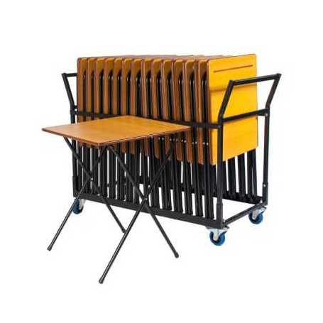 25 Exam Desk and Trolley Bundle