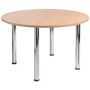 Turin Round Meeting Table with Chrome Legs