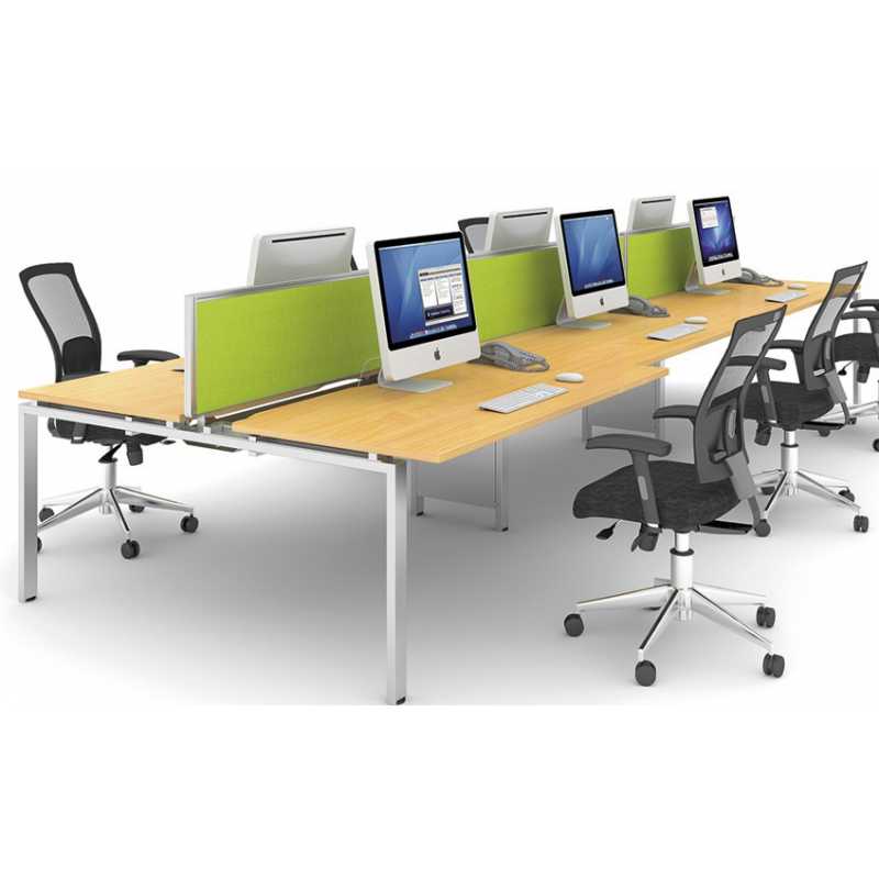 Adapt 2 Person Desk with Sliding Tops