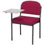 R50W Four legged lecture chair with beech Laminate writting tablet