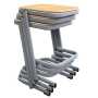 Form Stool with Cantilever Frame