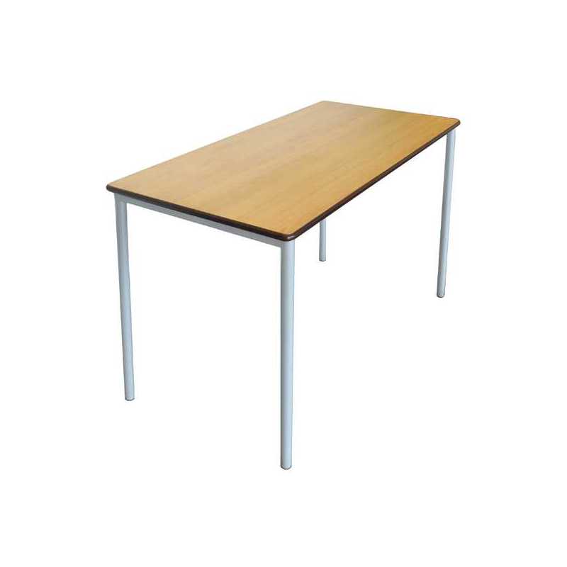 Premium Grade Double Classroom Table with Round Legs