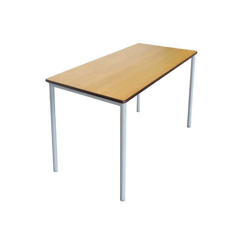 Grade Double Classroom Table with Round Legs