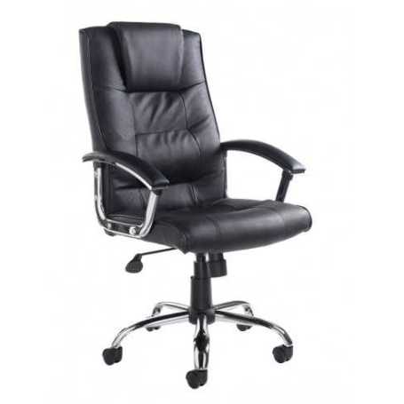 MODHA High back executive Leather faced Armchair