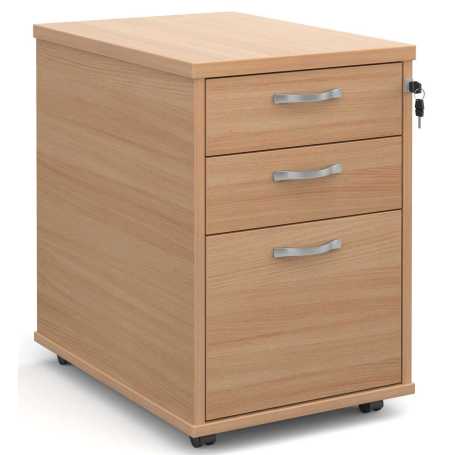 Tall Three Drawer Mobile Pedestal