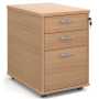 Tall Three Drawer Mobile Pedestal