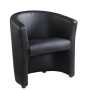MODRLO1 Single leather faced tub chair