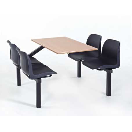 Combined Tables and Chairs for Canteens