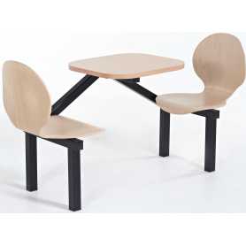 Fast Food Combined Table and Chairs