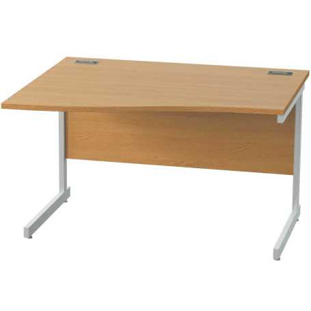 Satellite Single wave desks with Cantilever frame