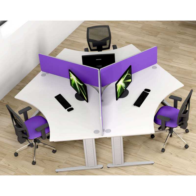 Atmosphere Delta 3 Person Cluster Desks