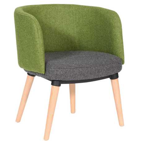 Ego Wooden Leg Reception Chair