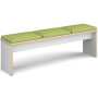Slab 25 Table with Upholstered Benches