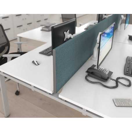 Fabric Desktop Screens with Silver Edging