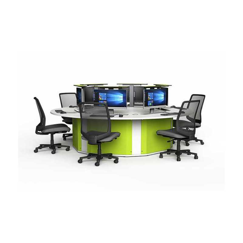 Circular Hideaway Computer Desks