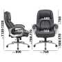 Atlas Bariatric Heavy Duty Executive Chair dimensions