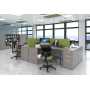 Atmos 4 Person Cluster Desks Panel End