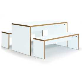 Slab 25 Table and Benches