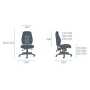 Optima Premium Posture Chair dimensions