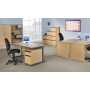 Maestro Contract 25 Straight Desk with Double Pedestal