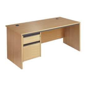 Maestro Contract 25 Panel End Desk with 2 or 3 Drawer Pedestal