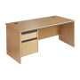 Maestro Contract 25 Panel End Desk with 2 or 3 Drawer Pedestal