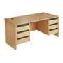 Maestro Contract 25 Double Pedestal Desk Panel End