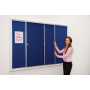 Safety Sliding Door Noticeboards. Doors do not open outwards or upwards.