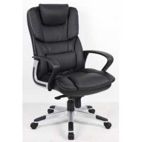 Stylish High Back Leather Executive Office Chair with Head Rest