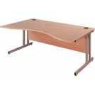 Double Wave Desks, Cantilever frame or Panel end office desks