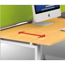 Adapt Sliding Top Bench Desks, easy access to cable management