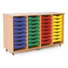 Classroom Tray Storage units available in many styles & sizes